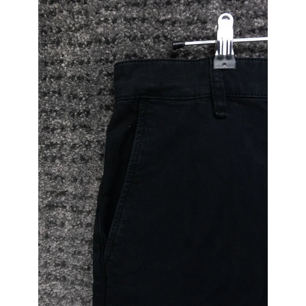 Rag & Bone Pants Mens 32 Actual 34x31 Black Fit 2 Stretch Twill Chino Slim Fit